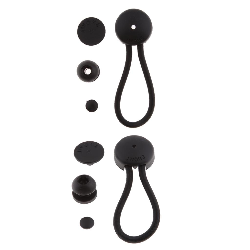 Luggage - Corda elastica a sfera, colore nero,