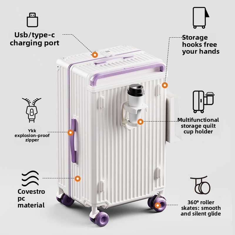 Valigia da viaggio con manico  - Spinner Wheel Rolling Suitcase 20 Inch recensione e prezzo